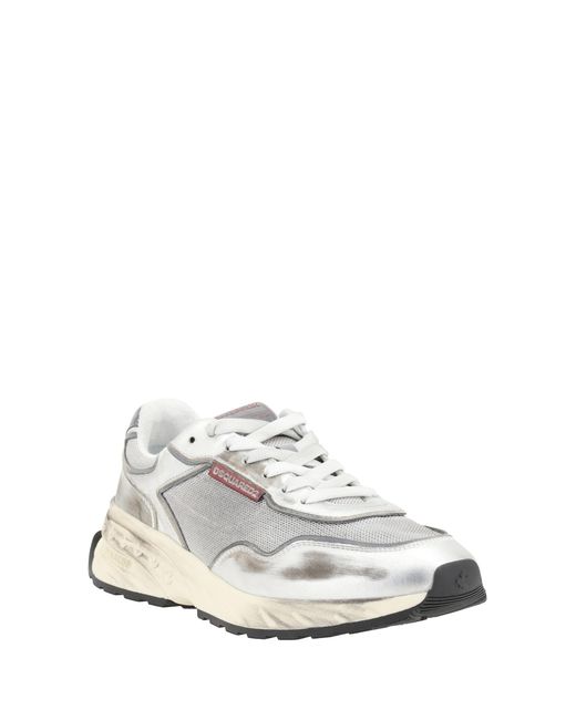 DSquared² White Sneakers Sprinter Calf Leather (Bos Taurus) Trainers for men