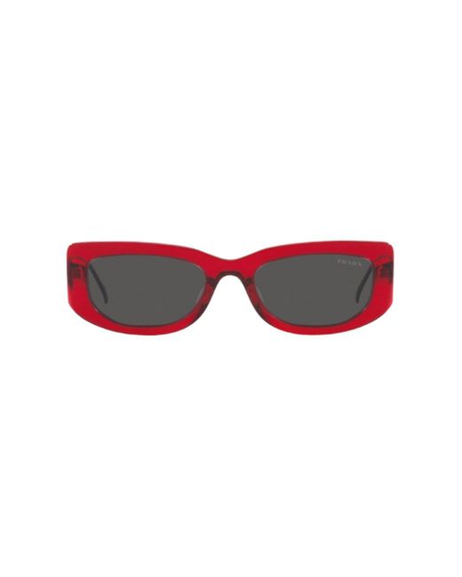 Proud - Rectangle Red & Navy Frame Prescription Sunglasses | Eyebuydirect