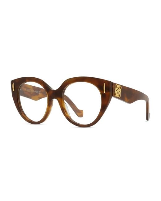 Loewe Lw50081I Anagram 053 Havana Glasses in Brown | Lyst UK