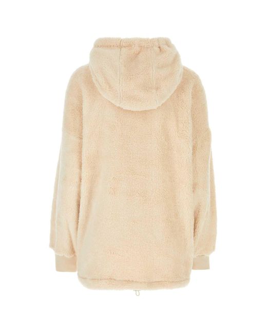 Isabel Marant Natural Cream Eco Fur Oversize Martia Sweater