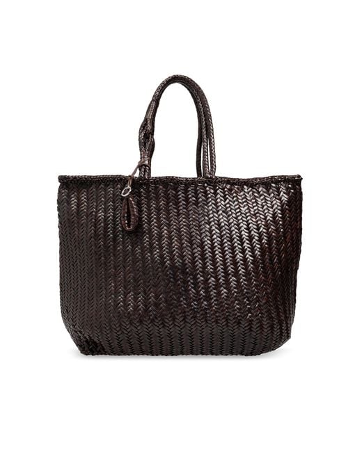 Lemaire Black ‘Chevron Xl’ Shopper Bag
