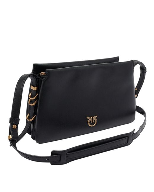 Pinko Black Mini One Two Three Crossbody Bag