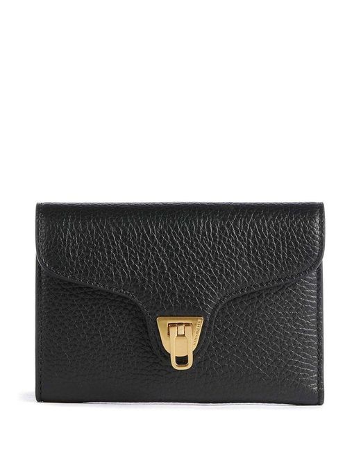 Coccinelle Black Wallet Bovine Leather Bags
