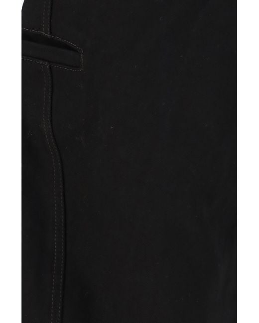Lemaire Black Twisted Workwear Pants Cotton for men