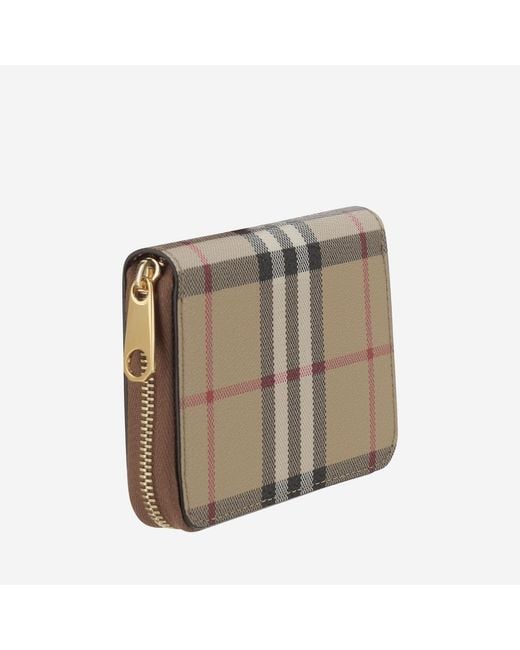 Burberry Gray Check Wallet