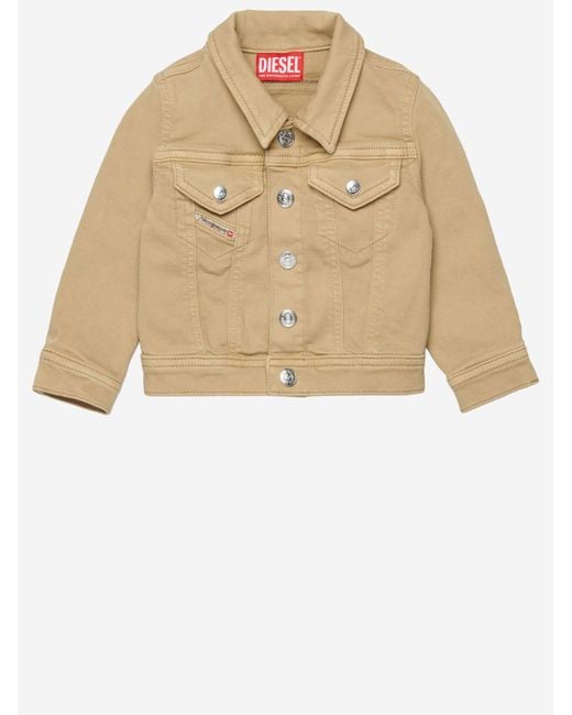 DIESEL Natural Stretch Cotton Jacket for men