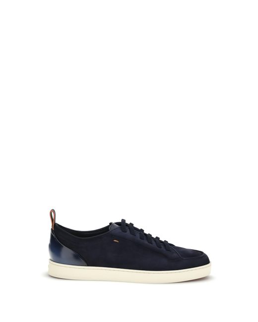 Santoni Blue Montecarlo Sneakers for men
