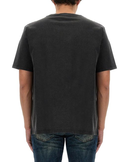 Balmain Black Vintage Logo T-shirt for men