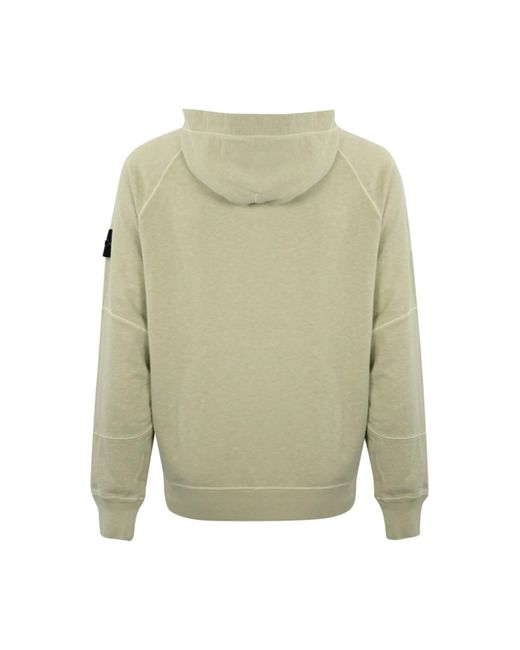 Stone Island Green Old Treatment Hoodie 65860 for men
