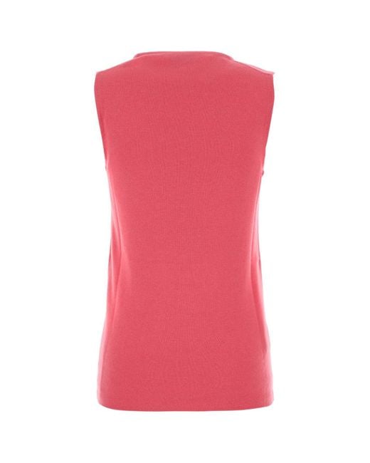 Miu Miu Pink Fluo Cashmere Blend Vest
