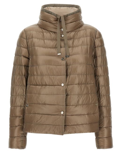 Herno Brown Reversible Down Jacket