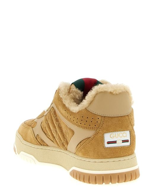 Gucci Natural Re-Web Sneakers Calfskin Leather (Bos Taurus)