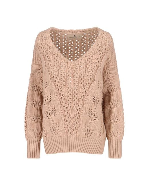 Ermanno Scervino Pink Cashmere Sweater