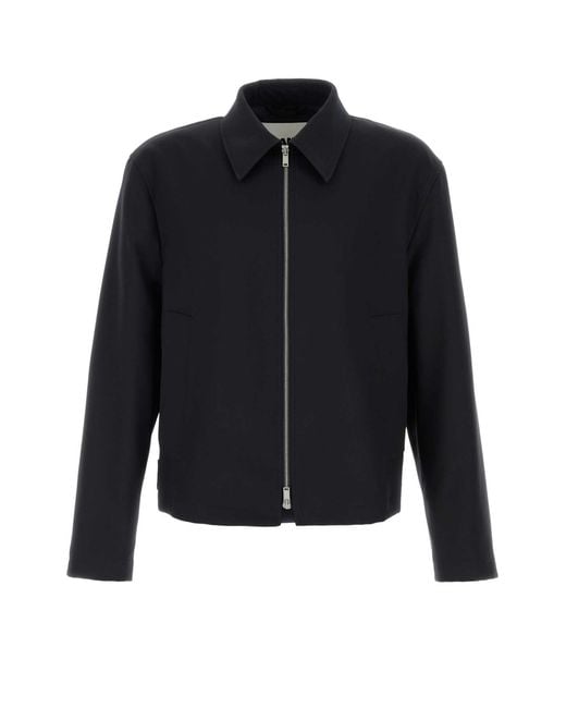 Jil Sander Blue Midnight Gabardine Jacket for men