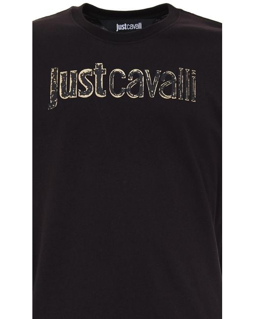 Roberto Cavalli Black Just Cavalli T-Shirt for men
