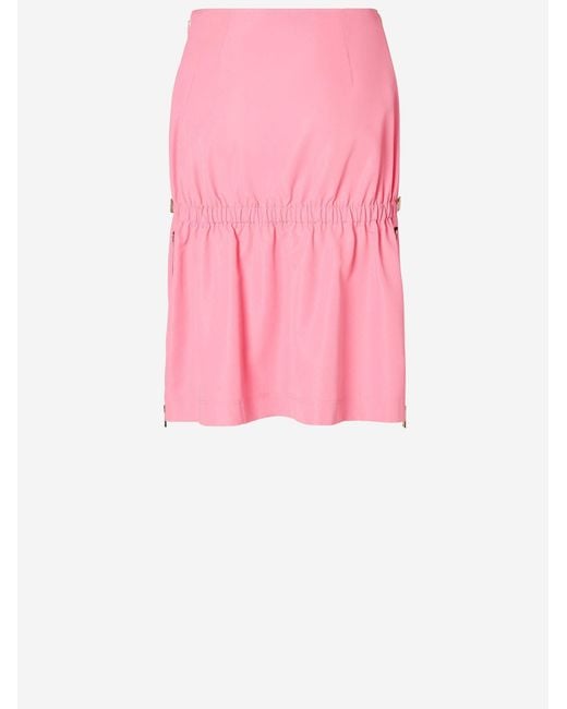 Fendi Pink Skirt Technical Viscose