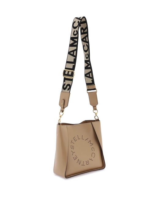 Stella McCartney Brown Crossbody Bag With Perforated Stella Logo