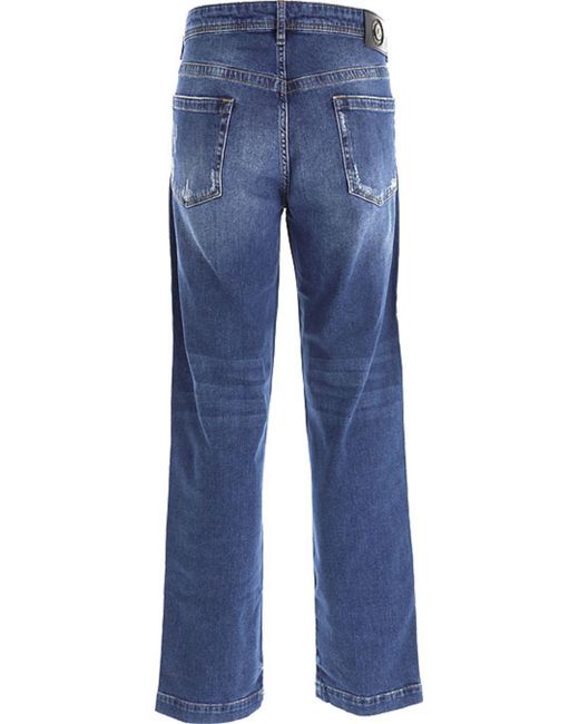 Versace Blue 5 Pockets Pants for men