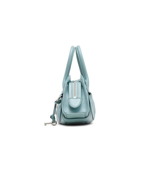 Marc Jacobs Blue Shoulder Bag Calf Leather Shoulder-Bags