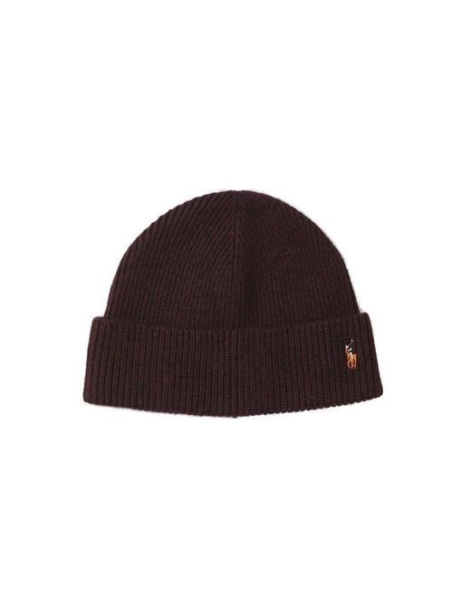 Polo Ralph Lauren Pony Logo Embroidered Rib-knitted Beanie for men