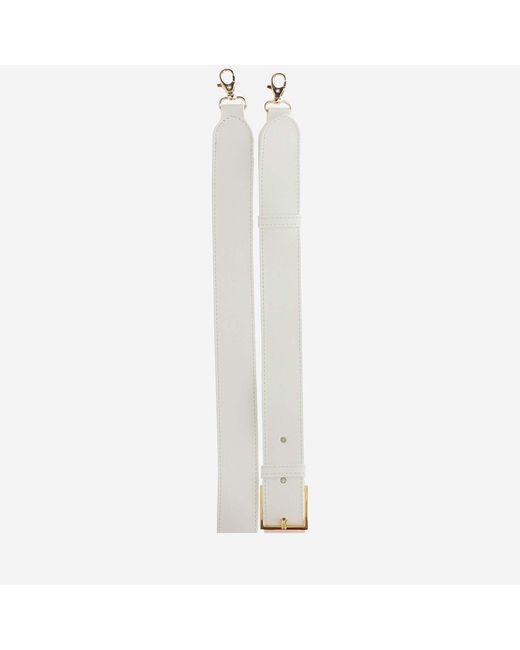Patou White Eco Leather Barrel Bag Polyurethane Shoulder