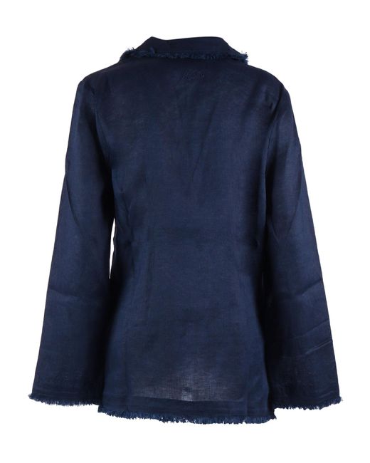 P.A.R.O.S.H. Blue Jacket Linen