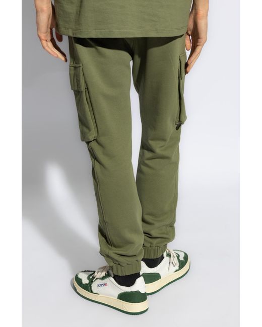 Balmain Green Sweatpants With Logo for men