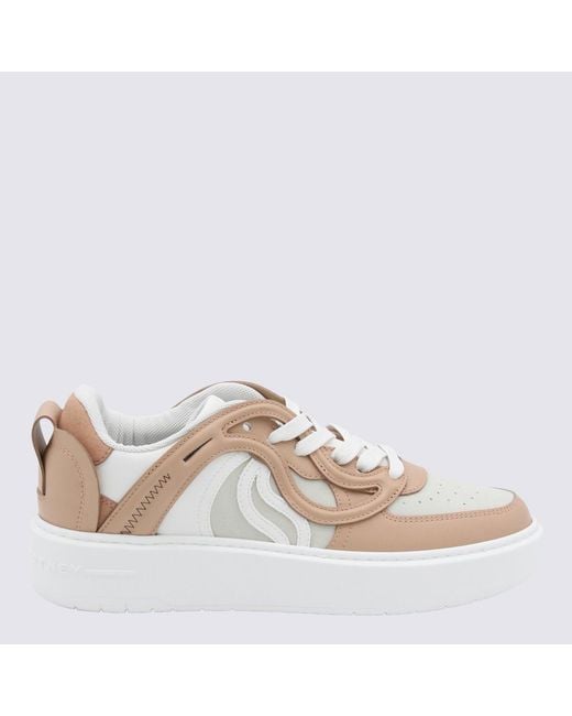 Stella McCartney Pink Leather S-Wave Sneakers