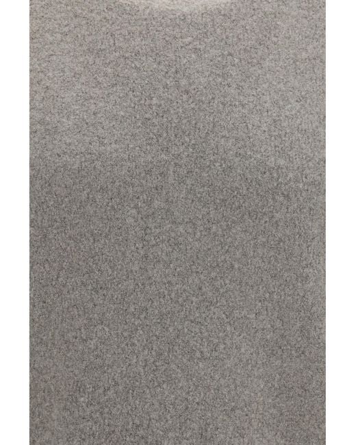 Rick Owens Gray Cashmere-Blend Crewneck Sweater for men