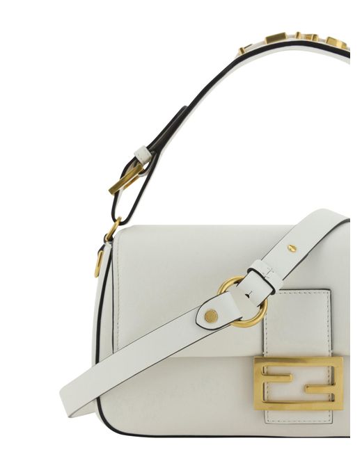 Fendi Metallic Baguette Handbag