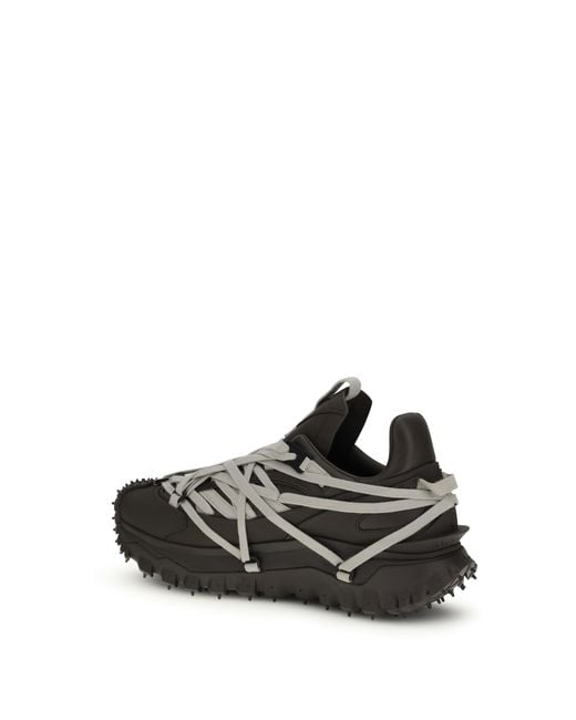 Moncler Black Trailgrip Megalace Sneakers for men