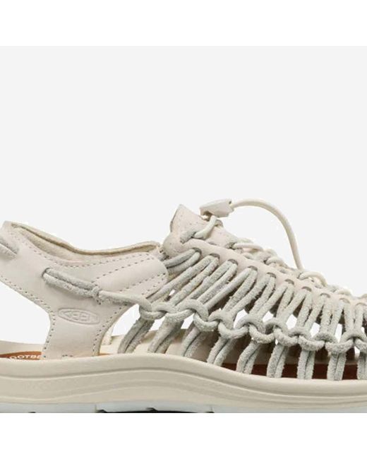 Keen White Leather Sandals Uneek