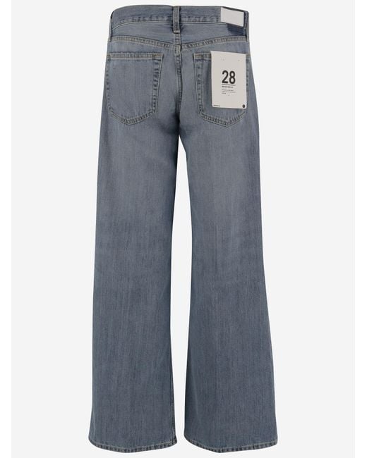 Re/done Blue Cotton Jeans With Classic Style