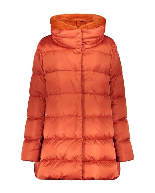 Herno Orange Down Jackets