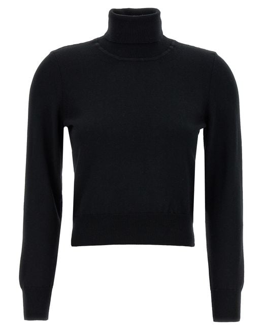 Antonino Valenti Blue Enriette Turtleneck Sweater Merino Wool Sweater, Cardigans