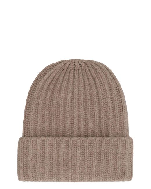 Malo Brown Wool And Cashmere Hat
