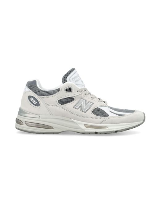 New Balance White Nb 991 Sneakers