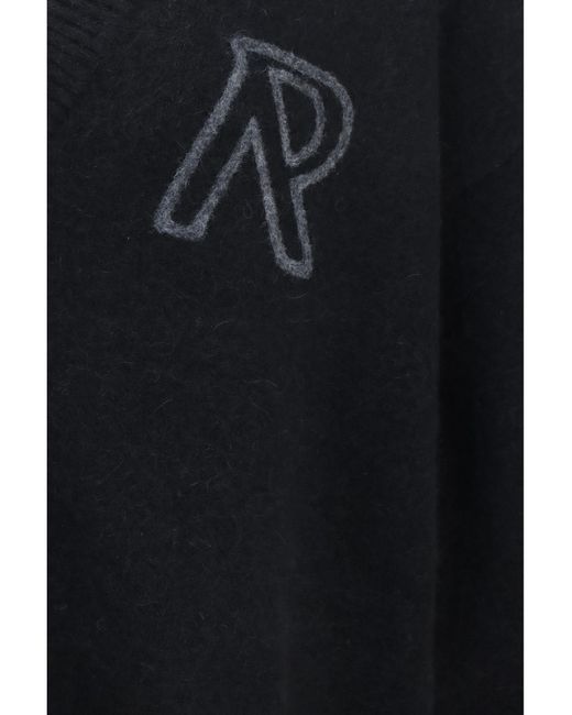 Represent Blue Buttoned V-Neck Cardigan for men