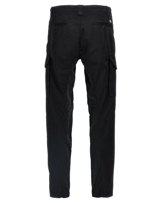 C P Company Black Cargo Pants for men