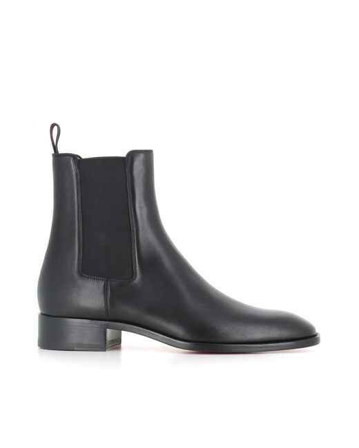 Christian Louboutin Black Chelsea Samson Flat for men