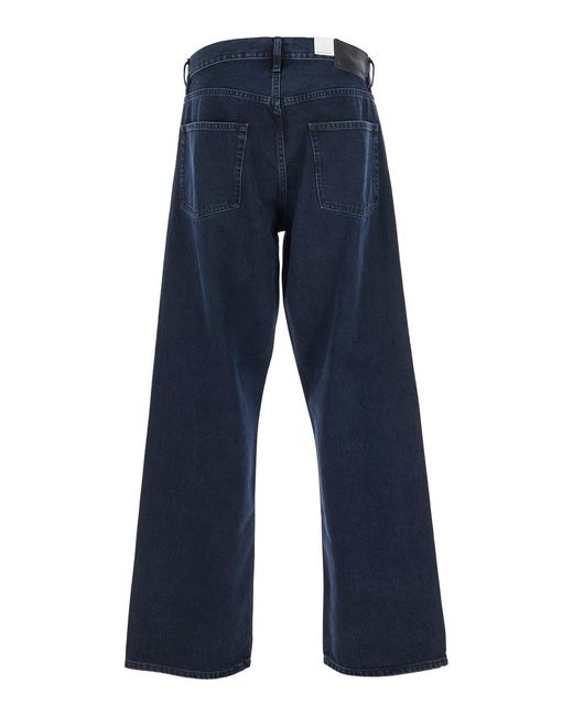sunflower Blue Jeans With Belt Loops And Logo Patch On The Rear for men