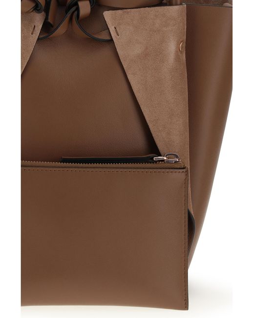Gabriela Hearst Brown Handbag Marija Lambskin Shoulder Bags