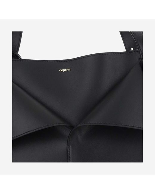Coperni Black Cabas Leather Handbag Handbags