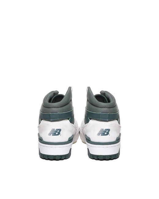 New Balance White 650 High Sneakers
