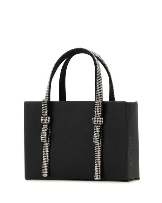 Kara Black Nappa Leather Handbag Borse A Mano