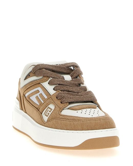 Balmain Natural B-Court Sneakers