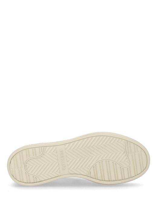 Premiata Natural Sneaker Micol Calf Leather Trainers