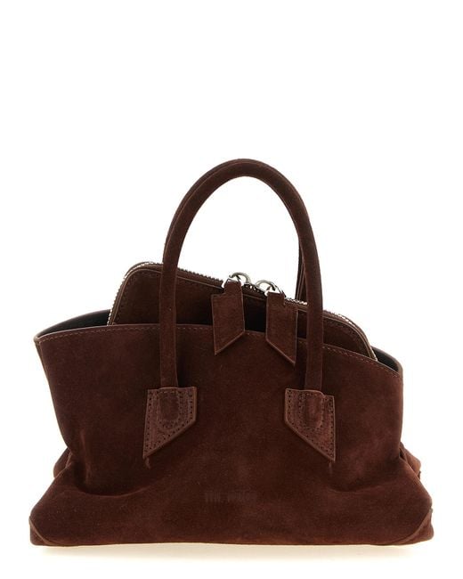 The Attico Brown Bovine Leather Handbag Bag