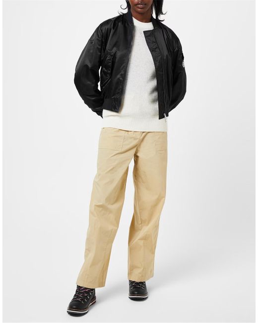 Moncler Black Blanche Logo Hiker Boots