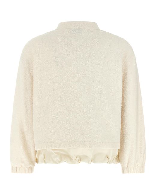 Moncler Natural Bouclé Cardigan